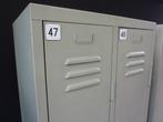 Fraaie locker / oude lockerkast / vintage kledinglocker 2-dr, Gebruikt, Ophalen of Verzenden, Oldscool, Nb