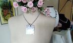 Authentieke Parels ketting Zilver Kleur Natuur stenen, Sieraden, Tassen en Uiterlijk, Kettingen, Nieuw, Ophalen of Verzenden, Steen of Mineraal