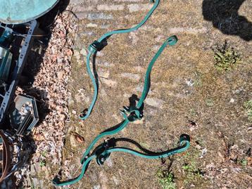 4 x groene bloembakhangers plantenhanger voor lantaarnpaal beschikbaar voor biedingen