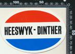 Sticker: Heeswyk Dinther, Ophalen of Verzenden, Zo goed als nieuw, Bedrijf of Vereniging