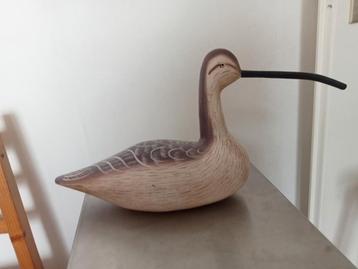 Houten Eend - Handgesneden Decoratie beschikbaar voor biedingen