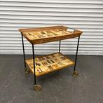 Vintage Serveerwagen Trolley Bijzettafel, Ophalen, Gebruikt, 50 tot 100 cm, Vintage