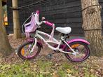 Mooie Kinderfiets - meisjesfiets - 16inch (zijwieltjes incl), Ophalen, Zo goed als nieuw, 16 inch, Handrem