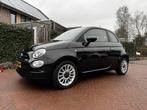 Fiat 500 | 2018 | Zwart | Extreem lage km stand | Nieuwe APK, Voorwielaandrijving, Stof, Origineel Nederlands, Handgeschakeld