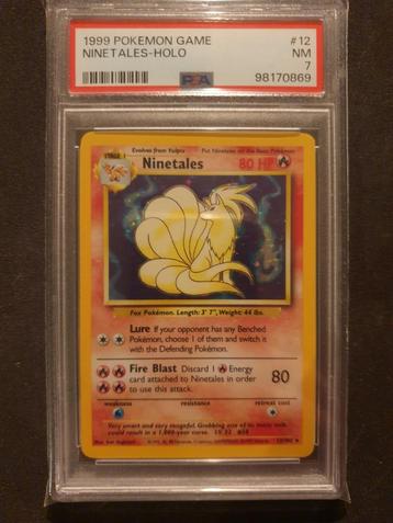 Ninetales holo 12/102 PSA 7 beschikbaar voor biedingen