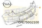 Opel Astra J (12/09-19/12) achterbumper  (te spuiten) Origin