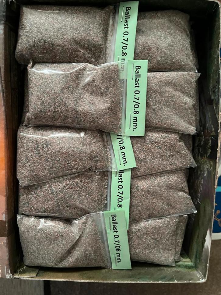 Modelspoor Zand, Steen etc. - ca. 10 kg, Hobby en Vrije tijd, Modeltreinen | H0, Nieuw, Natuur, Gelijkstroom of Wisselstroom, Overige merken