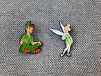2 leuke pin van Peter Pan en Tinkerbell te koop, Ophalen of Verzenden, Nieuw, Overige onderwerpen, Speldje of Pin