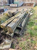 Oude houten bielzen - perfect voor tuin of project, Gebruikt, 25 cm of meer, Biels, Ophalen of Verzenden