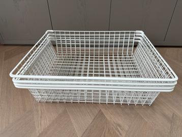 Ikea Komplement 4x Draadmand met uittrekrail 75x58 cm beschikbaar voor biedingen
