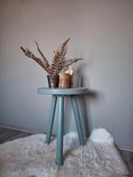 Bijzettafel - planten tafel - kruk - meubel - groen, Ophalen of Verzenden, Hout