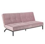 Slaapbank velvet roze, Huis en Inrichting, Ophalen, Zo goed als nieuw, Tweepersoons