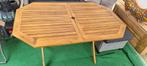 Opklapbare houten tuintafel NIEUW!, Ophalen of Verzenden, Nieuw, Rechthoekig, Hout