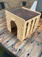 Houten hooiruif huisje, Dieren en Toebehoren, Ophalen of Verzenden, Zo goed als nieuw, Knaagmateriaal