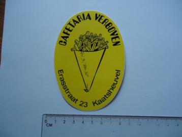 sticker oud Kaatsheuvel VERBOVEN cafetaria patat frituur  beschikbaar voor biedingen