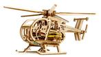3D Houten Puzzel Helicopter - DIY Wood Color Collection, Verzenden, Minder dan 500 stukjes, Nieuw, Rubik's of 3D-puzzel
