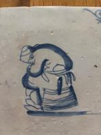 Oude tegel vrouw, Antiek en Kunst, Ophalen of Verzenden