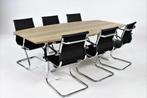 Vergadertafel 220 cm TUBE, Ophalen of Verzenden, In hoogte verstelbaar, Nieuw, Bureau