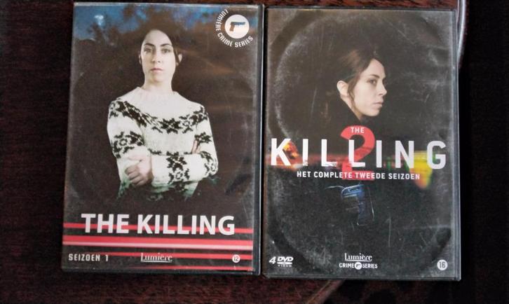 The killing seizoen 1 en 2 compleet, 2 boxen, origineel, Cd's en Dvd's, Dvd's | Tv en Series, Zo goed als nieuw, Thriller, Boxset