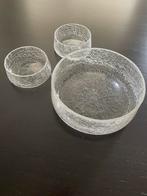 Craquelé Glazen Schaaltjes, Antiek en Kunst, Antiek | Glas en Kristal, Ophalen of Verzenden