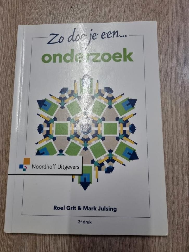 Roel Grit - Zo doe je een onderzoek, Boeken, Wetenschap, Nieuw, Sociale wetenschap, Ophalen of Verzenden