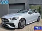 Mercedes C-klasse C180 AMG PANO 360 MEMORY BURMESTER VOL!, Automaat, Zwart, 4 cilinders, Zwart