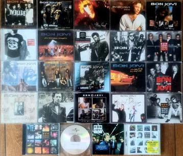Partij CD Singles van Bon Jovi , 22 stuks  (plus 2 CD Album) beschikbaar voor biedingen