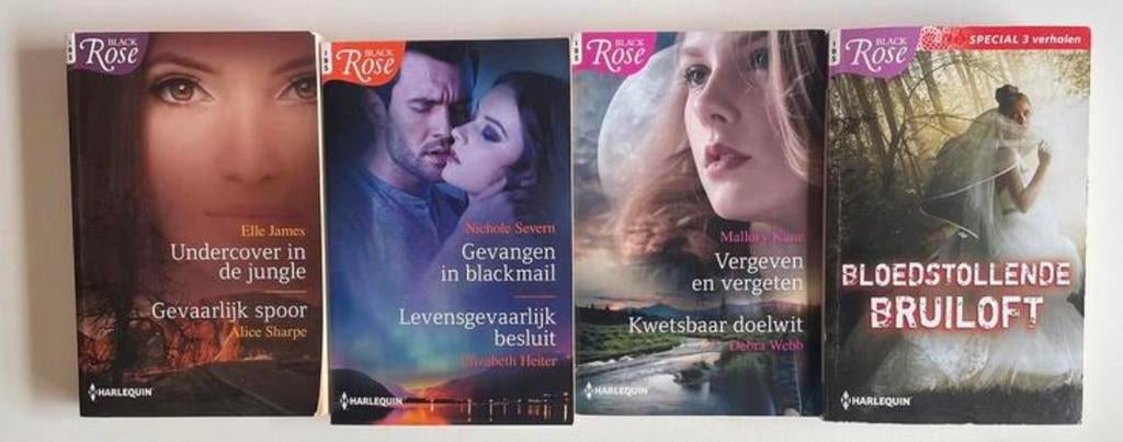 Black Rose Harlequin romans dubbele verhalen nieuwprijs, Boeken, Chicklit, Zo goed als nieuw, Ophalen of Verzenden