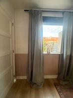 Lichtgrijze overgordijnen, Huis en Inrichting, Ophalen of Verzenden, Zo goed als nieuw, 200 cm of meer