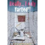 Really... I only farted poster bij Stichting Superwens!, Verzamelen, Posters, Nieuw, Ophalen of Verzenden, A1 t/m A3, Rechthoekig Staand