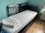 Ikea Flekke Bedbank, Bed een- en tweepersoons donkerbruin, Ophalen, Gebruikt, Bruin, Tweepersoons