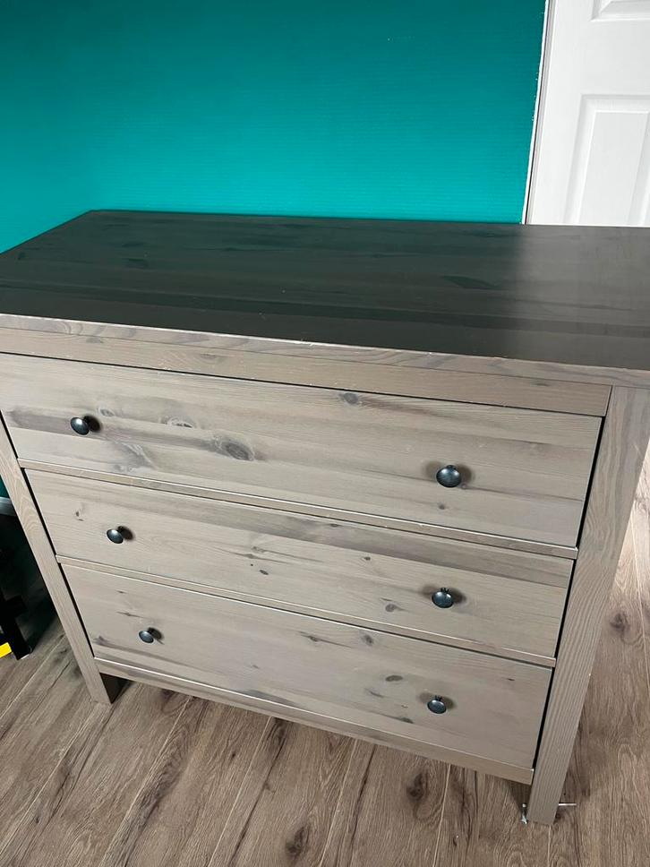 Commode met 3 lades, Huis en Inrichting, Kasten | Dressoirs, Gebruikt, 100 tot 150 cm, 50 tot 75 cm, Met lade(s), Overige houtsoorten