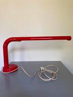 Vintage rode bureaulamp (TL), Ophalen, Kunststof, Gebruikt, Retro - vintage