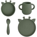 Siliconen Kinderservies Giraffe Dusty Green Nuuroo, Kinderen en Baby's, Babyvoeding en Toebehoren, Ophalen of Verzenden, Nieuw