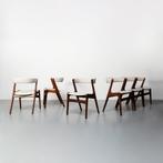 Vintage Deense eetkamerstoelen, set van 6, Ophalen, Hout, Gebruikt, Overige kleuren