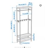 IKEA Mackapär Kledingrek / Schoenenrek, Met plank(en), Zo goed als nieuw, Metaal, 150 tot 200 cm