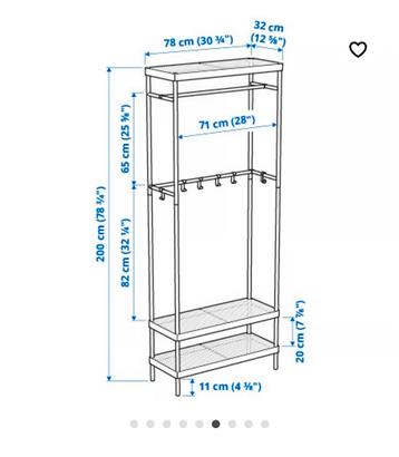 IKEA Mackapär Kledingrek / Schoenenrek beschikbaar voor biedingen