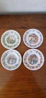 Royal Doulton Brambly Hedge miniatuur bordjes 8,5 cm, Ophalen of Verzenden, Nieuw, Porselein, Bord of Schaal