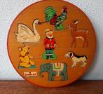 Vintage houten Simplex Toys puzzel rond Dieren, Antiek en Kunst, Ophalen of Verzenden