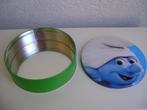 smurfen koekblik met grote smurf van 18rx6hoog, Ophalen of Verzenden, Zo goed als nieuw, Grote Smurf, Gebruiksvoorwerp