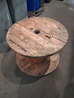 Haspel tafel , bijzet tafel,tuintafel,houten haspel, Tuin en Terras, Tuintafels, Ophalen of Verzenden, Rond, Hout