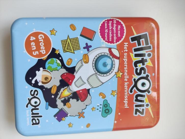 Squla Flitsquiz - Groep 4 en 5, Hobby en Vrije tijd, Gezelschapsspellen | Kaartspellen, Nieuw, Ophalen