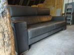 leren bank, Ophalen, Driepersoons, Zo goed als nieuw, Rechte bank