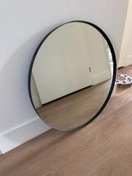 Zwarte ronde spiegel, Minder dan 100 cm, Rond, Zo goed als nieuw, 50 tot 75 cm