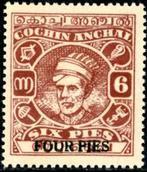 Indiase Staten Cochin 81-pf - Maharadja Keralavarma VI, Postzegels en Munten, Postzegels | Azië, Verzenden, Zuid-Azië, Postfris