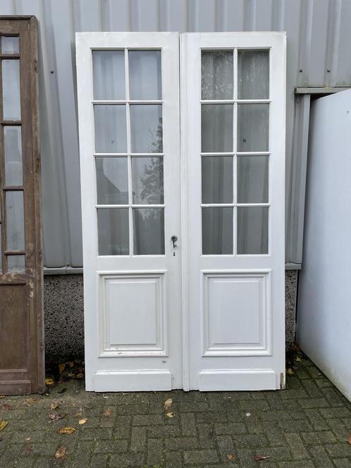 Prachtige antieke ensuitedeuren uit 1920, Doe-het-zelf en Verbouw, Deuren en Horren, Zo goed als nieuw, Binnendeur, 215 cm of meer