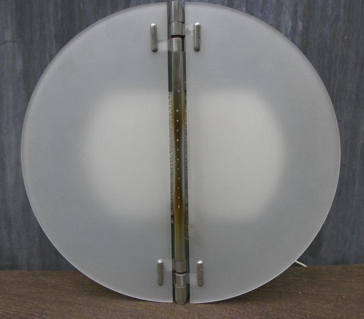 METALARTE WANDLAMP " VERTE P", Huis en Inrichting, Lampen | Wandlampen, Gebruikt, Glas, Metaal, Ophalen of Verzenden