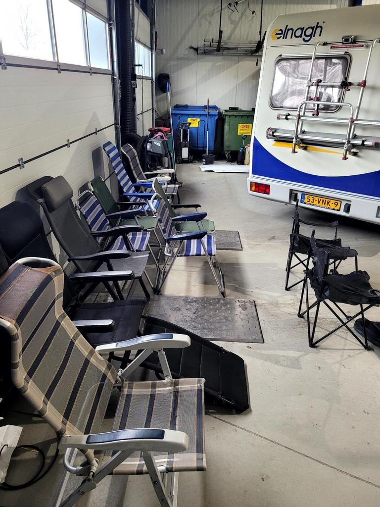 Campingstoel / klapstoel / visstoel, Ophalen