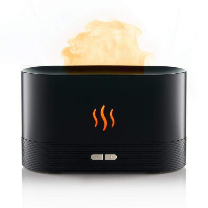 13x Zwarte Diffuser met Vlam Effect - Nieuw in Bulk, Huis en Inrichting, Lampen | Tafellampen, Nieuw, Kunststof, Ophalen of Verzenden