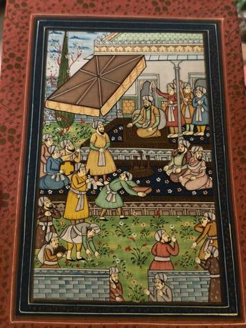 Mughal Miniatuur Schilderij beschikbaar voor biedingen